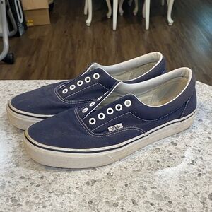 Navy Blue Vans Classic Low
